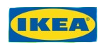 IKEA logo in blue oval frame with yellow background, company name in thick black font, evoking Swedish heritage and reliability.