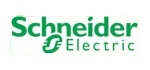 Schneider Electric logo in green with stylized S-E text and circular motifs on a white rectangular background.